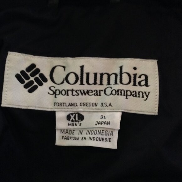 VTG Columbia Ski Jacket, Heavy Fleece Liner; "XL", Black/Grey; Warm, Lightweight - Picture 3 of 5